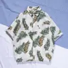 Camisa Hawaiana de Flores de Playa de Manga Corta para Hombre Holgada cec Super Fuego Estilo Puerto Retro Chaqueta Camisa Ropa de Hombre