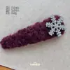 Atmósfera de Otoño e Invierno Pinza para el Cabello de Felpa Blanca Pura Copo de Nieve Pinza BB para Mujer, Pinza para el Cabello Versátil Dulce y Linda Accesorio para el Cabello Pinza Lateral