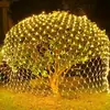 Luces LED para Red de Pesca, Luces de Colores, Guirnaldas de Luces Estrelladas, Decoración Festiva para Patio de Villa y Jardín de Flores, Luces en Forma de Red, Luces Decorativas de Ambiente