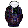 Suéter de verano de moda para hombre 2021 con estampado de placa base mecánica, impresión digital 3D, nuevo suéter para hombre