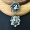 Versão coreana de acessórios de cabelo retrô de cristal DIY acessórios de liga sapatos bolsa placa de flor fivela de diamante material feito à mão fornecimento direto de fabricantes