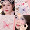 Pegatinas de mariposa Aurora AB con diamantes transfronterizas, pegatinas para cejas, pegatinas de pedrería y perlas, pegatinas para la cara, accesorios de maquillaje, maquillaje infantil