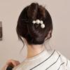 Elegante Clipe Tubarão Estilo Retrô Francês Novo Grampo de Cabelo Torcido Feminino Grampo de Cabelo Acessório de Cabelo Moda 2025