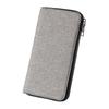 Atacado de fábrica carteira de lona masculina longa simples zíper clutch bolsa de mão de grande capacidade bolsa multifuncional para celular