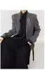 Terno Retrô Americano de Alta Qualidade Estilo Yamamoto Slim Masculino Estilo Neutro de Alta Qualidade Nicho Versátil Jaqueta de Terno