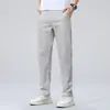 Pantalones Casuales de Negocios AliExpress Transfronterizos para Hombre, Delgados, Transpirables, Elásticos, Rectos, Combinan con Todo, Pantalones Sencillos para Primavera y Verano