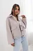 Comercio Exterior Transfronterizo Ropa Europea y Americana Amazon Aliexpress Moda Otoño e Invierno 2024 Pantalones de Color Liso con Bolsillo de Solapa Chaqueta de Lana Abotonada