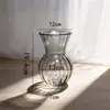 Vaso de Vidro Simples Ins Listras Verticais Coloridas Hidroponia Flores Frescas Plantas Verdes Flores Secas Vasos para Arranjos de Flores Decoração Enfeites Atacado
