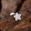 Unha de Osso de Orelha Zircônia de Aço Inoxidável Casual e Personalizada, Joia de Piercing de Unha de Orelha Micro-Embutida Exquisita e Compacta 0.8*6*4mm