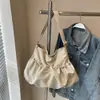 Bolso de Hombro Grande Plegado Estilo Ropa de Trabajo Bolso Cruzado Simple Casual Alta Apariencia para Salir Viajes al Trabajo Bolso Tote