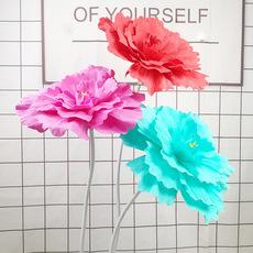 Grandes rosas simuladas, grandes flores falsas de peônia, adereços de decoração de casamento, decoração de janela, adereços de estúdio de filmagem