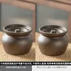 Panela de Cerâmica com Tampa para Cozinhar Sopa Lentamente, Panela de Ensopado com Vedação de Água, Panela de Sopa para Uso Doméstico, Lanche Shaixian, Jiangxi, Panela de Barro para Porção Individual