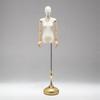 Mannequin de Vitrine para Loja de Roupas Femininas com Base em Gota d'Água, Meio Corpo, Exibição de Vestido de Noiva, Suporte de Mannequin de Corpo Humano