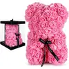 Regalo para el Día de San Valentín Chino, Oso de Rosa Simulada, Oso de Abrazo de Espuma de Flor Eterna Creativa, Fabricante de Fuente de Regalo de Cumpleaños
