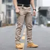 Pantalones Tácticos Consul IX7 para Hombre Estilo Primavera y Otoño Pantalones Largos Elásticos Fans Militares Multibolsillo Camuflaje Transfronterizo temu TK