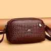 Bolso de Cuero Suave de Moda para Mujer 2026 Bolso de Hombro Cruzado de Moda para Madres de Mediana Edad Bolsillo para Monedas para Teléfono Móvil