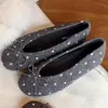 2026 Nuevos Zapatos Planos de Ballet para Mujer de 2.5cm Invisibles para Aumentar la Altura ~ Lana Francesa Cuadros Estampado de Leopardo Moño