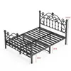Cama de ferro espessada reforçada simples moderna cama princesa celebridade 1,8m cama de casal nórdica individual 1m cama de ferro