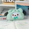Estuche de lápices de peluche con forma de perro Yugui, niña, corazón, estudiante japonesa, Melody Coolomi, bolsa de almacenamiento de papelería