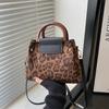 Bolsa Feminina Nicho High-End Estampa de Leopardo Bolsa da Moda 2025 Nova Bolsa Pequena Quadrada para o Dia a Dia Bolsa Transversal Casual Simples Versátil