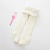 Meia-calça infantil outono e inverno cor sólida doce e confortável Macacão Princesa quente fofo veludo fino com nervuras leggings atacado