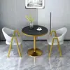 Conjunto de Mesa y Sillas de Reunión para Balcón de Apartamento Pequeño Estilo Nórdico Casual, Mesa de Recepción Sencilla para Oficina de Ventas y Tienda de Té con Leche