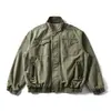 Chaqueta de alta calidad lavada Melard con camuflaje Nanxia para hombre, nueva tendencia de otoño de marca, chaqueta de vuelo holgada