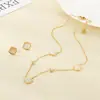 Moderna y Fresca Cadena para Clavícula con Conchas y Diamantes Estilo Océano para Mujer DIY Set de Joyería de Acero Inoxidable Dorado Elegante