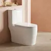 MEIKA Vaso Sanitário Cerâmico Durável com Descarga Sifônica Cerâmica de Grau Sanitário para Banheiro Doméstico T8214