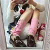 Versión coreana de encaje botón decorativo acrílico corto calcetines de Corea del Sur lana sueltos calcetines de felpa para mujer botas zapatos al por mayor