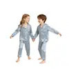2026 Nuevos Pijamas de Seda para Niños Verano 100% Seda de Morera Amigable con la Piel Suave Fino Estilo Conjunto de Ropa para el Hogar para Niños y Niñas