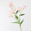 Galho de Flor Artificial com 6 Flores, Campanula, Decoração Suave Nórdica de Luxo Leve para Casa, Projeto de Decoração de Casamento, Material Floral