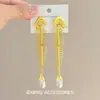 Pendientes de Botón Minimalistas de Perla con Diseño Único en Forma de Espina de Pescado, Pendientes de Botón Exagerados de Moda Retro Versátil