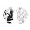 Accesorios de Joyería Estilo Gótico Negro Colgante DIY Dragón Occidental Fénix Zorro de Nueve Colas Colgante para Llavero