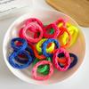 Clásico Superventas Super Asequible 10 Colores Bandas Gruesas para el Cabello Alta Elasticidad Anillo de Toalla Jacquard sin Costuras Bandas de Goma Accesorios para el Cabello