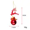 Venta Directa de Fábrica Reno de Navidad +5cm Bola de Navidad R5-H Colgante de Decoración Navideña Decoración de Árbol de Navidad Festivo