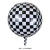 Globo de papel de aluminio de aluminio iridiscente redondo 4D de 22 pulgadas para fiesta disco y decoración de fiesta de cumpleaños