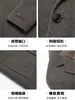 Abrigo de lana doble faz en stock, listo para enviar, popular abrigo masculino de longitud media estilo traje con diseño de un solo botón, adecuado para otoño e invierno, y perfecto para atuendo formal de negocios