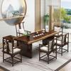 Nueva mesa de té y silla de madera maciza de estilo chino, mesa de té para sala de estar, estudio, recepción, oficina zen, casa de té, mesa de té de negociación