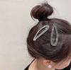 Corea del Sur Dongdaemun Accesorios para el Cabello Súper Brillante Clip BB de Pedrería Celebridad de Internet Tamaño Grande Retro Simple Flequillo Pinza Lateral Tocado Venta al por Mayor