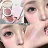 Daimenbear Transparente y Brillante de un Solo Color Alto Brillo Textura Puré de Papa Brillante Perlado Maquillaje Facial para Mujeres