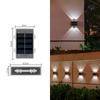 Lâmpada de parede solar lâmpada de jardim ao ar livre lâmpada de paisagem à prova d'água villa lâmpada de arruela de parede de jardim lâmpada de atmosfera de superfície de parede ao ar livre