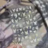 Adesivos de Borboleta para Nail Art 2026 Novo Tendência 3D Em relevo Cristal Diamante Concha Brilho Decalques de Unha Acessórios