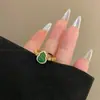 Nuevos Pendientes de Calabaza de Imitación de Jade Estilo Chino Personalidad de Nicho Irregulares Retorcidos Geométricos Pendientes de Estilo Nacional para Mujer