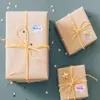 Amazon Obrigado Obrigado Coração Decoração Selo Adesivo Envelope Embalagem de Presente Adesivo