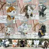 Celebridade da Internet 4 polegadas Brinquedo de Pelúcia Pingente Boneca Cachorrinho Ursinho de Pelúcia Coelho Bolsa de Presente Acessório de Chaveiro