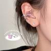 Pendientes de clip con forma de bulbo pequeño, sin orificio para la oreja, que se pueden usar con circonitas, de alta gama, ligeros, de lujo, con temperamento atractivo para chicas, accesorios para la oreja con clip