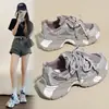 Tênis Dad Shoes Paris Primavera 2026 Novo Casual Versátil de Solado Grosso Leve Malha Respirável Tênis Esportivo para Corrida para Mulheres