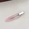Novo Grampo de Cabelo Acetato Estreito com Letra, Simples e Versátil, para Franja e Cabelo Solto, Grampo para Maquiagem, Grampo de Skateboard, Acessório de Cabelo Estilo Coreano
