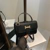Bolsa Quadrada Pequena Tendência e Estilosa para o Dia a Dia 2026 Outono Nova Bolsa Simples de Ombro Transversal Moda Bolsa de Mão Casual para Mulheres